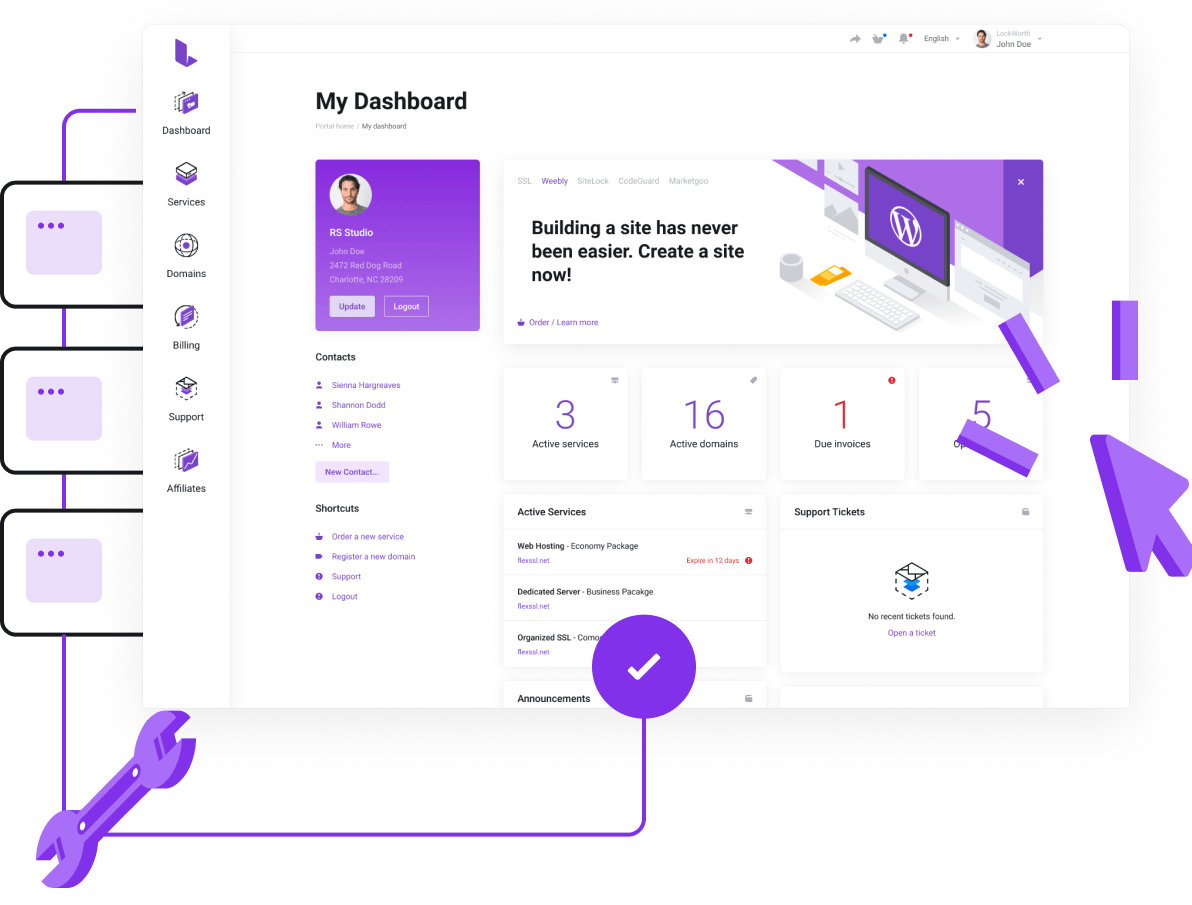 Banner Default - Banner with custom graphic in container