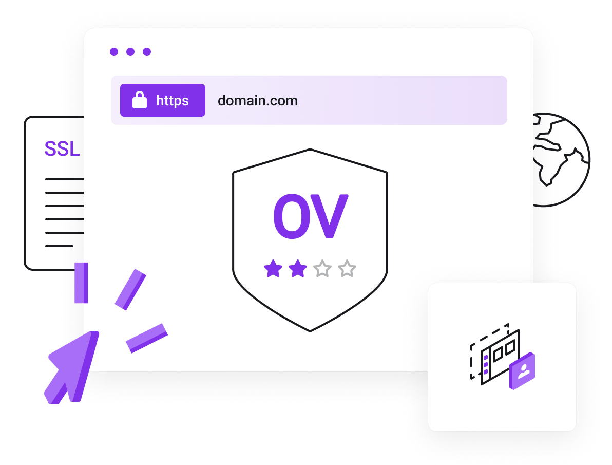 SSL Certificates - Ideal for more sensitive webpages such as login pages